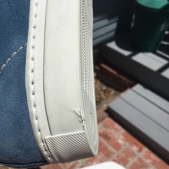 NWOB McCarren and Sons Blue Suede Sneakers Size 12 - Picture 3 of 8